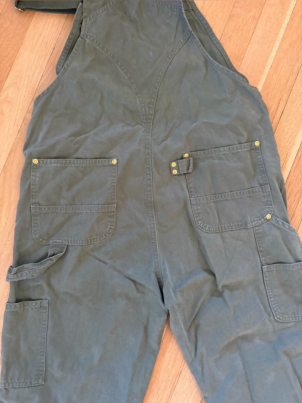 MadePants Olive Overalls - Picture 2 of 5